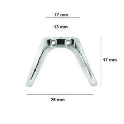 Plaqueta puente anatómica de silicona