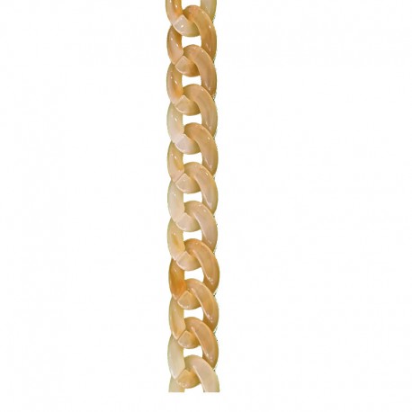 Cadena trenzada coral