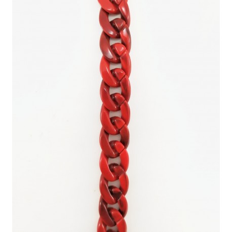 Cadena trenzada coral