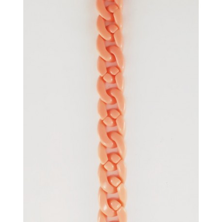 Cadena trenzada coral